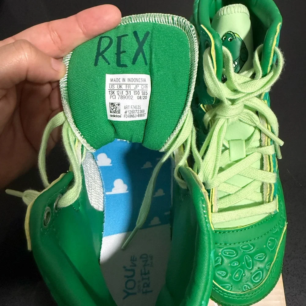 Kids Adidas Hi Top Toy Story Rex